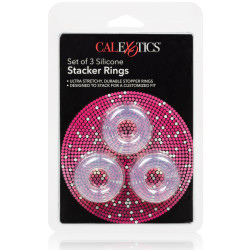 Calexotics Lot de 3 cockrings souples Stacker 20mm